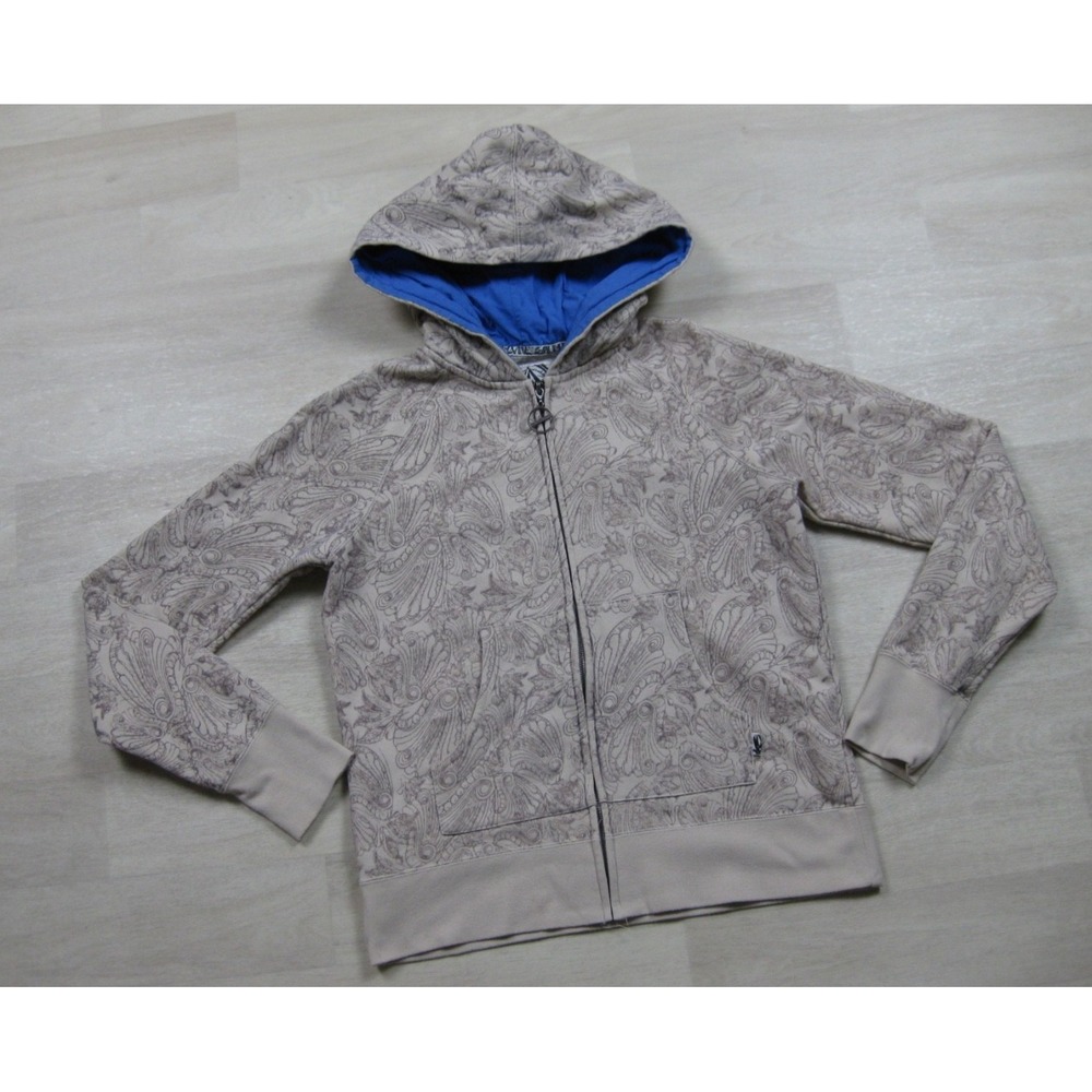 Y2K Volcom Zip Hoodie Women's (L) "Wallpaper Vintage" Grunge Skate 2000s - Picture 2 of 12